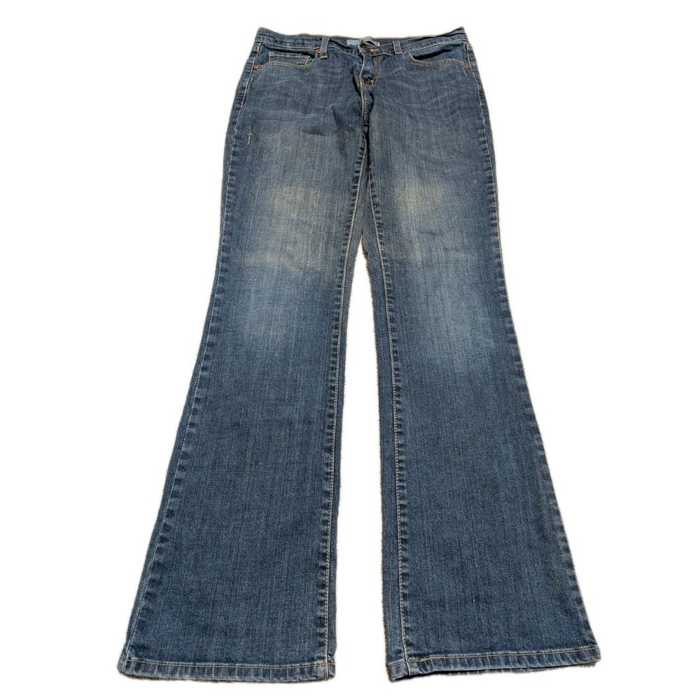 Levi's‎ 515 Bootcut Jeans Women's 8, 32L Blue Denim Stretch Preppy 5-Pockets Zip